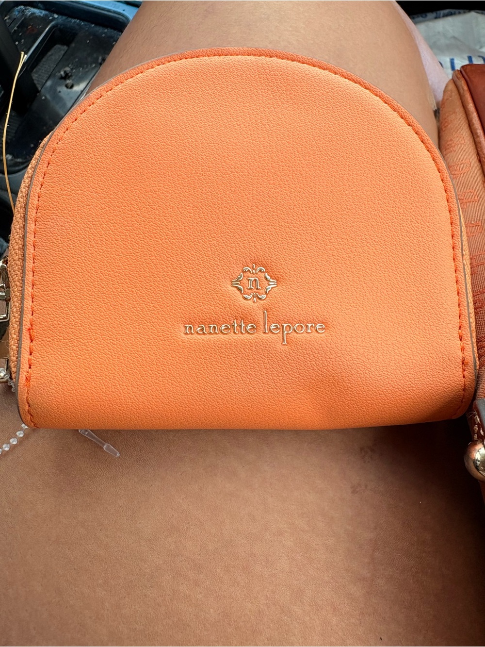Nanette Lepore Orange Dome Crossbody Bag